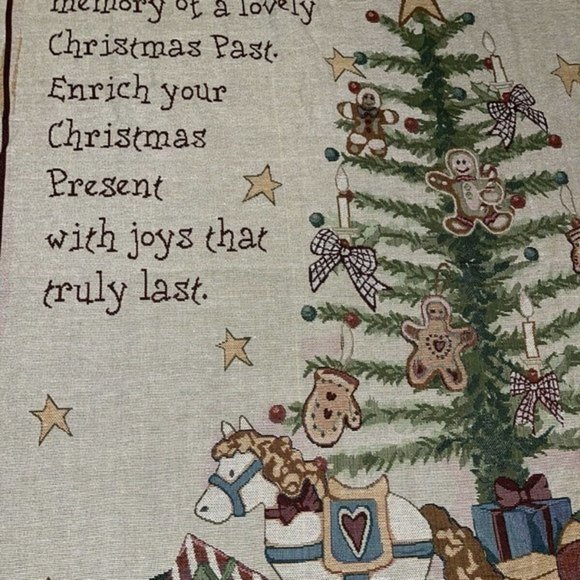 Tache Home Blanket Fashions Merry Christmas Tree Morning Tapestry Throw blanket - Picture 6 of 7